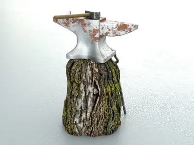 laos Old Anvil 3D model