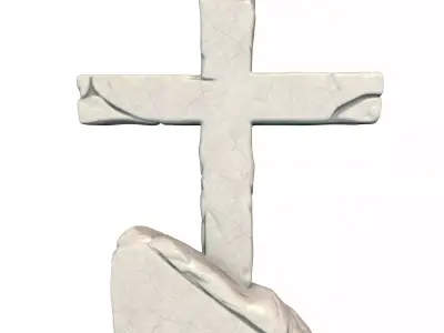 Gravestone Cross Pack 7 Models Cemetery Tombstone Props