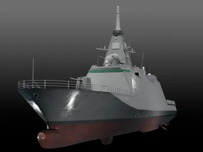 JS Mogami FFM-1 Low-poly 3D model