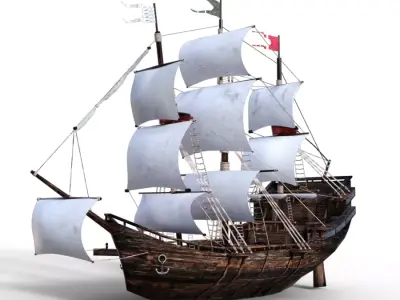 Boat 4D 3D model