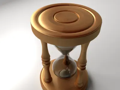 Hourglass sand 3D model