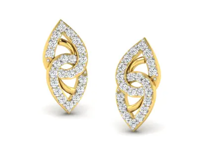 Small and steady earrings and pendent set 3D print model