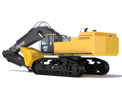 Excavator Deere 870G 3D model