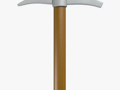 Shovel and Pick Axe Low-poly 3D model