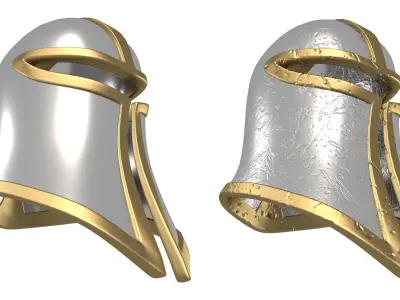 Infantryman Helmet Low-poly 3D model