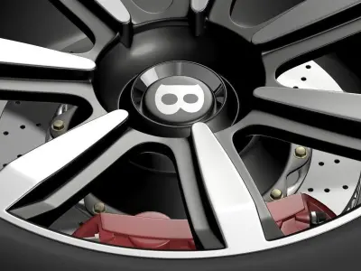 Bentley Continental GT wheel 3 3D model