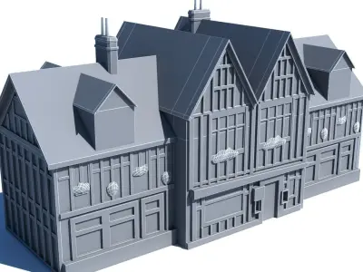 Lowpoly Building 812 3D model