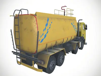 VOLVO FMX 460 8X4 MIST WATER SPRINKLER Fire Fighting in Mines 3D model