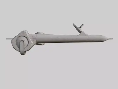Flexible Cystoscope Low-poly 3D model