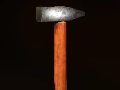 Lead Hammer Low-poly 3D model