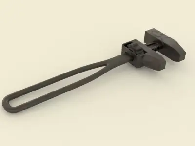 Old adjustable key 3D model
