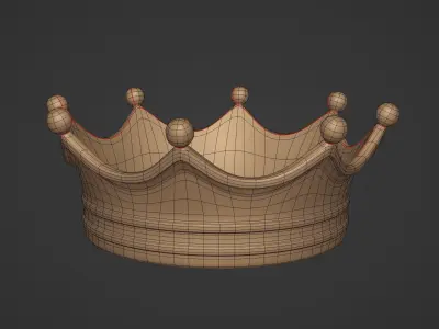 Royal Crown  Low-poly 3D model