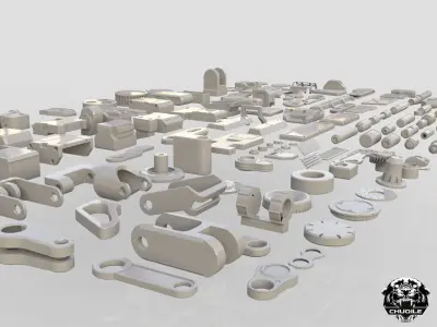 Industrial Kitbash Collection 3D model