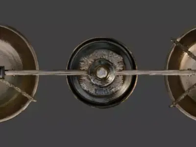 Ancient Egyptian Balance Scale 3D Prop Analysis Low-poly 3D model buy