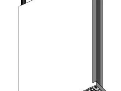 SRVIDOR radiator - front view 3D model