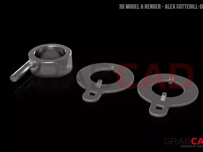 Collar Nut Wrench Tool Free 3D model