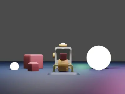 3D factory model  rollar belt  boxes  Conveyor System Low-poly 3D model