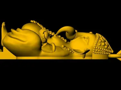 Ganesh Pendant - 0086 3D print model