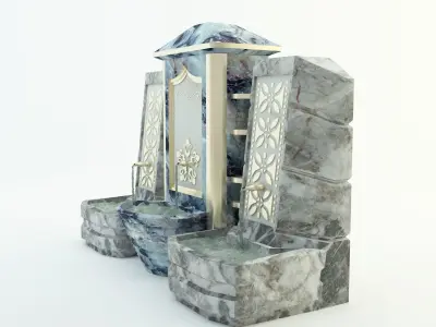  historical fountain 3d model 3D model