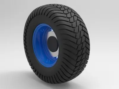 Offroad wheel 8 3D model