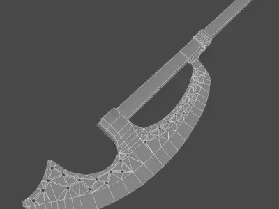 Russian polearm 3D model
