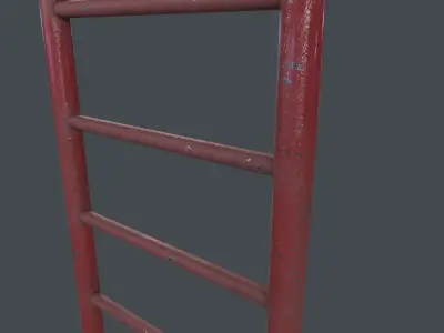 Iron ladder 3D Model Low-poly 3D model