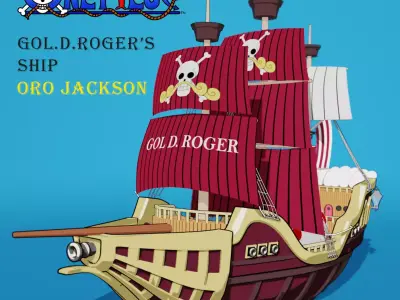 OnePiece Ship - Gol D Roger s Ship Oro Jackson Free 3D model