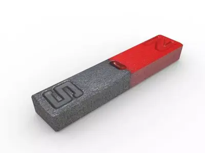 Bar Magnet 3D model