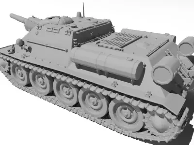 Tank Su122 for 3D print 3D print model