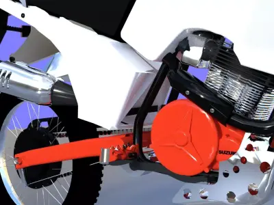 SUZUKI 750 DR Big Completed 3D model