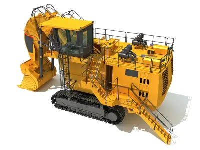 Mining Excavator 3D model