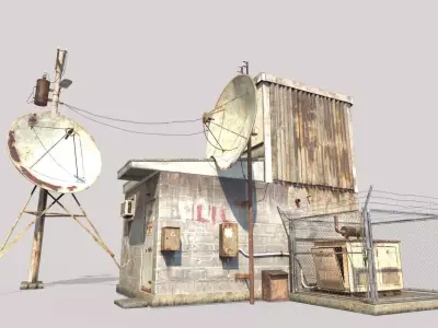 Old Radio Telescope Station 3D model