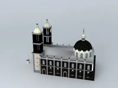Cathedral of Our Lady of Guadalupe Free 3D model