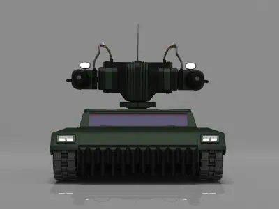 Gatling Tank Mark II 3D model