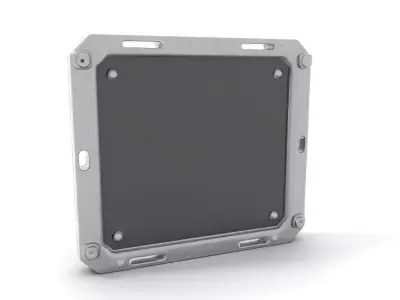 Industrial Metal Panel with LED Lights model pack Low-poly 3D model