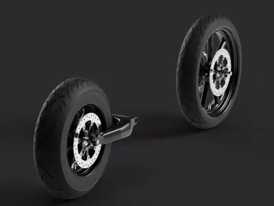 Wheels Harley Davidson Electra Glide Ultra Cla Free 3D model