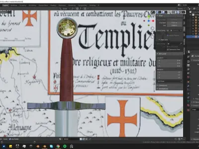 Excalibur Sword 3D model purchase