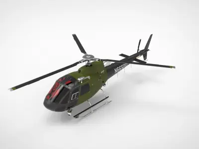 Eurocopter AS350 3D model