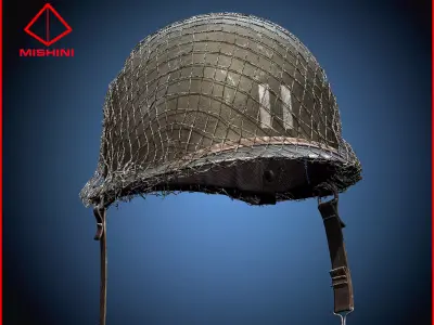 World War 2 Helmet American 3D Model 3D model