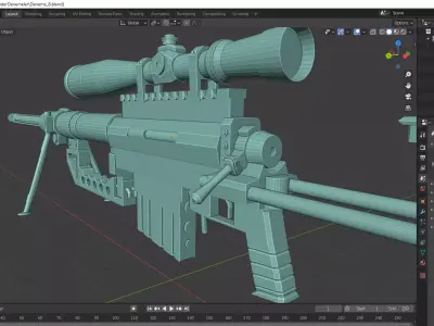 Cheytac m-200 Free low-poly 3D model