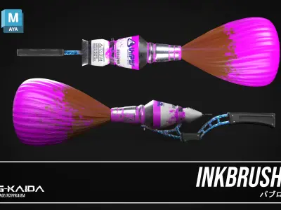 Prop - Weapon - Inkbrush 3D model