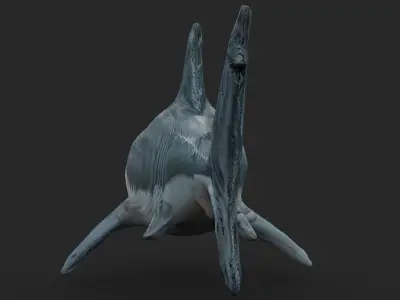 Shark Cartoons Low-poly 3D model