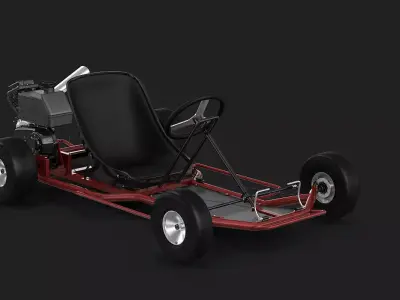 Racing Go-kart 3D model