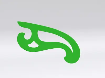 French Curve - 3D Print Ready - Model - C 3D model