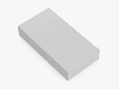 White Smartphone Packaginig Box 3D model