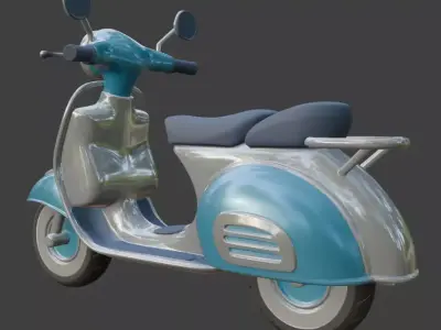Scooter 3D Model 3D model 5
