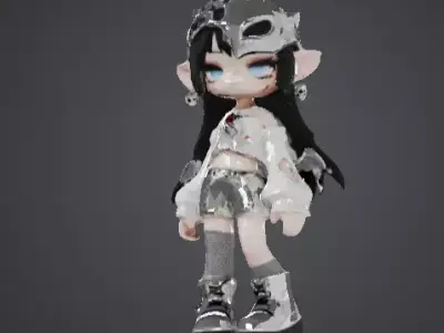 DEAZY GAME READY HIGH DETAILED LOW POLY Low-poly 3D model