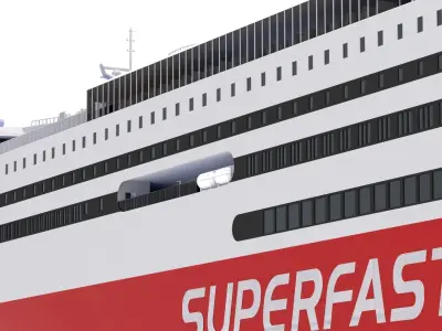 Ship Superfast XI - Superfast Ferries 3D model