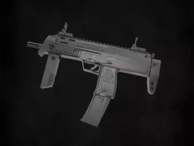 HK MP7 SMG Free low-poly 3D model