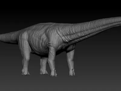 Titanosaurus Giant Lizard 3D model